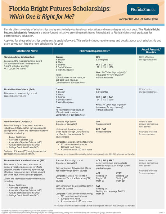 <center><b>FLYER: Bright Futures</b><br>Double-sided; 8.5x11<br>High School (BF-1)</br></center>