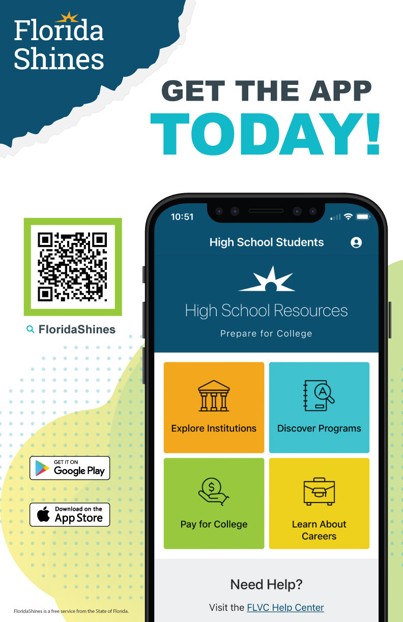 <center><b>POSTER: Mobile App</b><br>Single-sided; 11x17<br>High School (P-A)</br></center>